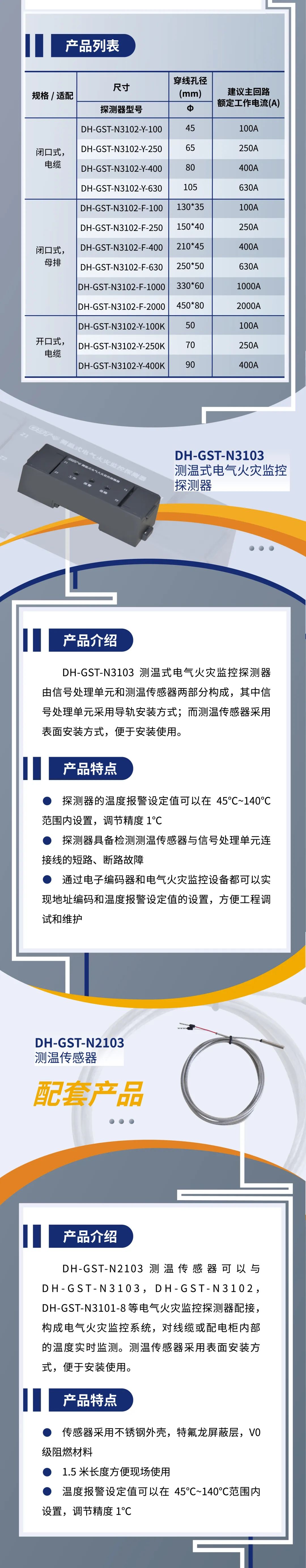 内蒙古内蒙古海湾消防新一代组合式电气火灾监控探测器产品上市