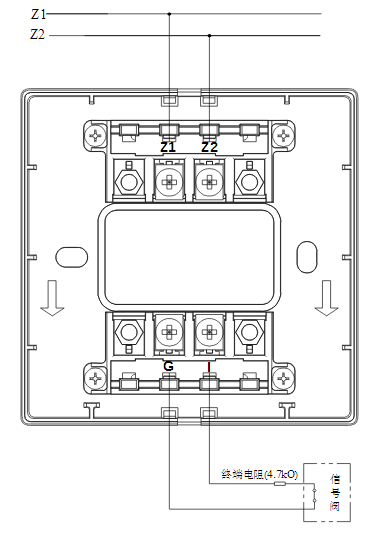 内蒙古内蒙古海湾消防GST-LD-8300B输入模块常闭无源触点接线图