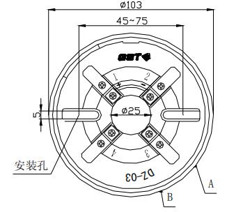 DZ-03定位底座 内蒙古海湾底座